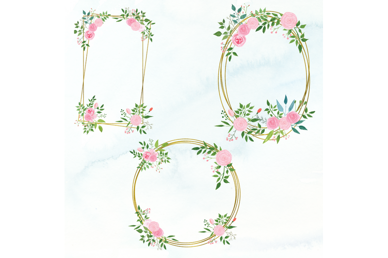 20-watercolor-floral-geometric-frames