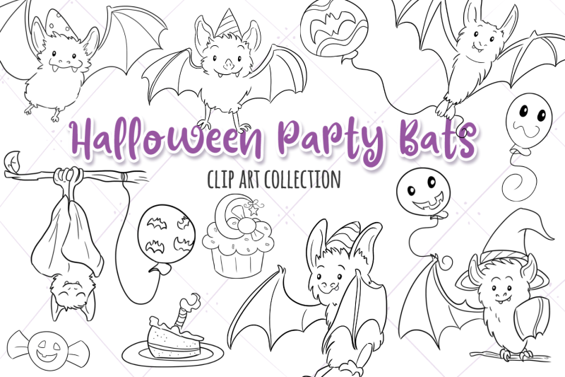 halloween-party-bats-digital-stamps
