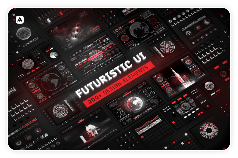 futuristic-ui-kit-200-design-elements