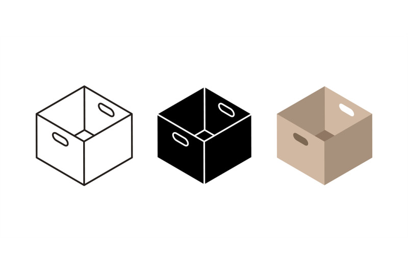 carton-box-icons-flat-black-and-linear-cardboard-box-and-delivery-ser