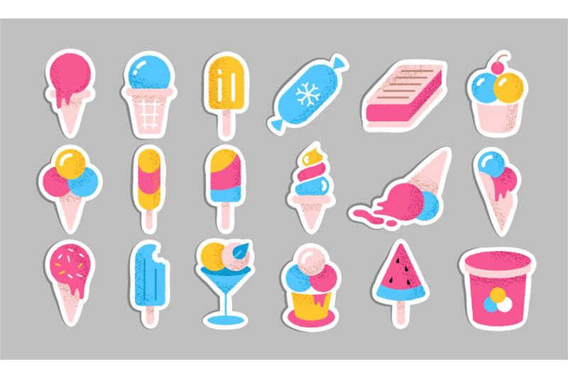 ice-cream-stickers-summer-cold-dessert-set-on-sticks-in-cones-cups-an