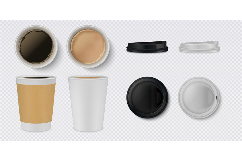realistic-paper-coffee-cup-3d-white-and-brown-mug-and-cups-mockup-wit
