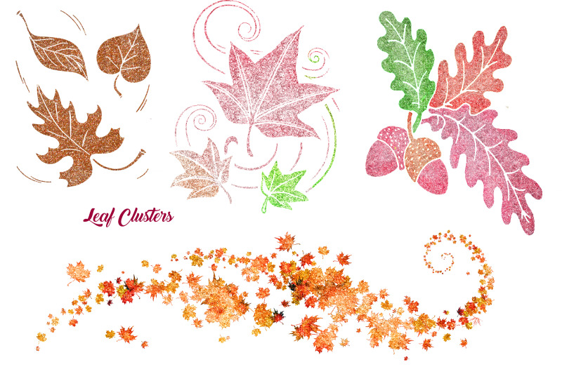 autumn-glitter-leaves-clip-art-skeleton-leaf