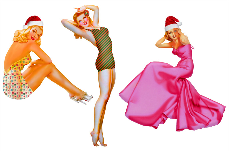 retro-pin-up-christmas-girls-clip-art