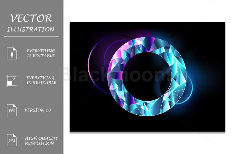 round-faceted-banner