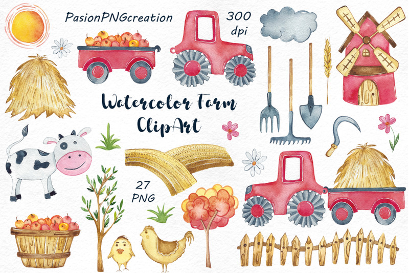 watercolor-farm-clipart