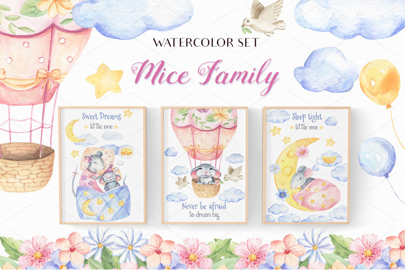 mice-family-watercolor-set