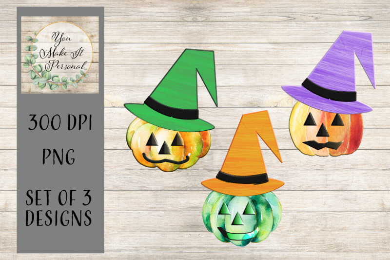 set-of-3-watercolor-pumpkins-jack-o-lanterns-scarecrows