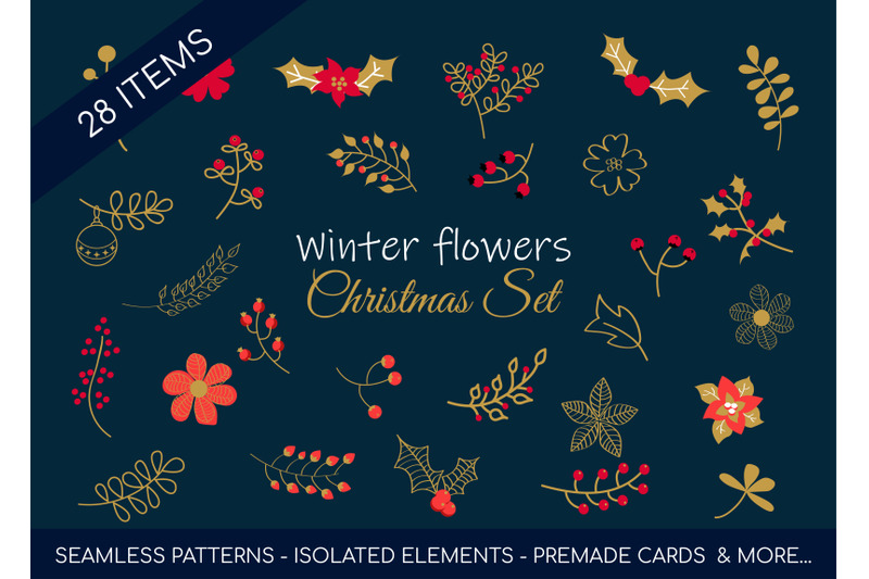 flowers-winter-christmas-set