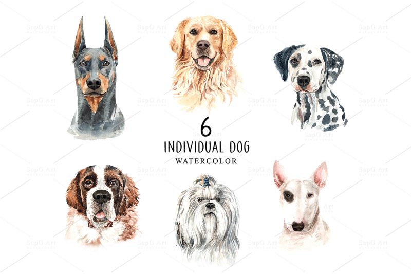 dog-watercolor-clipart-pet-clip-arts-dog-set-d