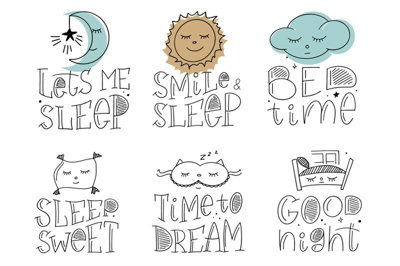 quot-sleep-time-quot-hand-drawn-modern-collection