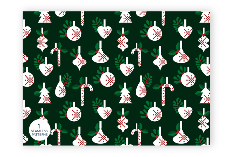 christmas-patterns-and-isolated-elements