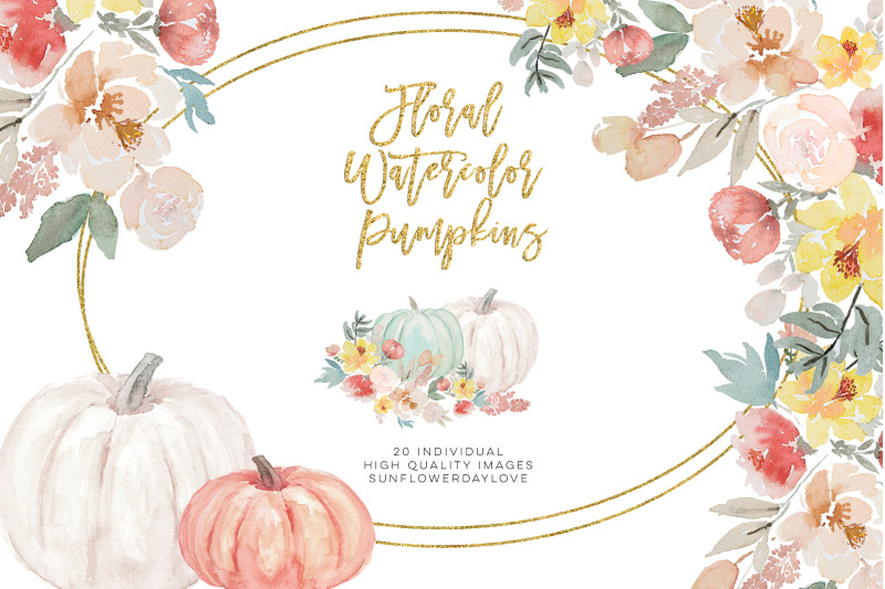 autumn-watercolor-clipart-fall-digital-download-floral-fall-planner