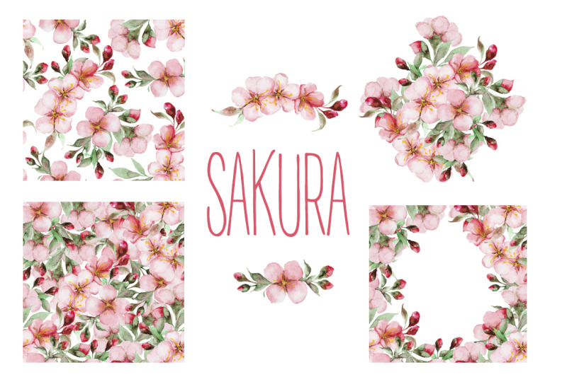 sakura-watercolor-set