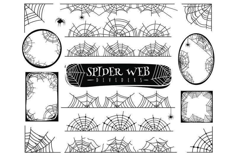 spider-web-dividers-halloween-spiderwebs-with-spiders-cobweb-frame-a