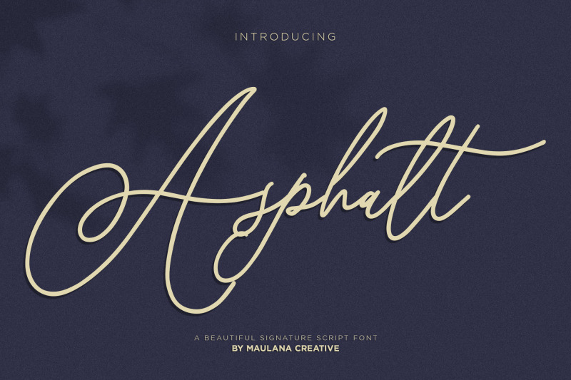 asphalt-signature-font