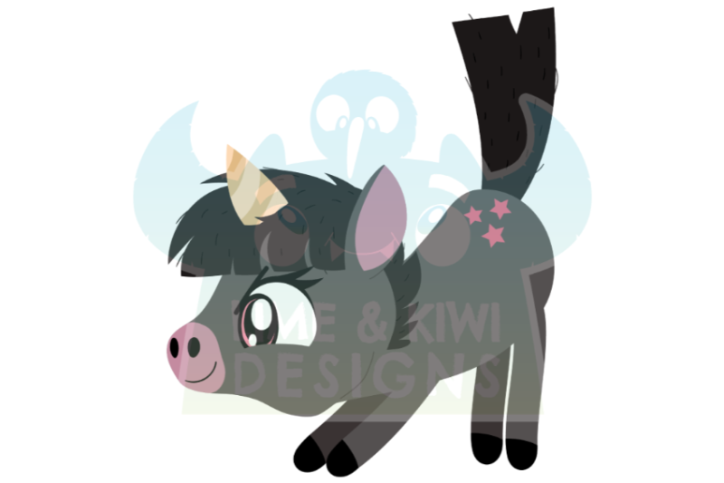 black-unicorns-clipart-lime-and-kiwi-designs