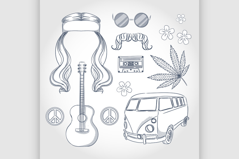 hand-drawn-hippie-attributes