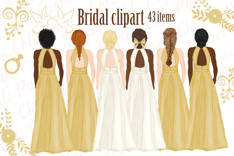 bride-and-bridesmaids-clipart-wedding-clipart-bridal-clipart