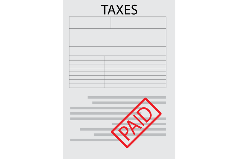 vector-tax-form-paper-sheet