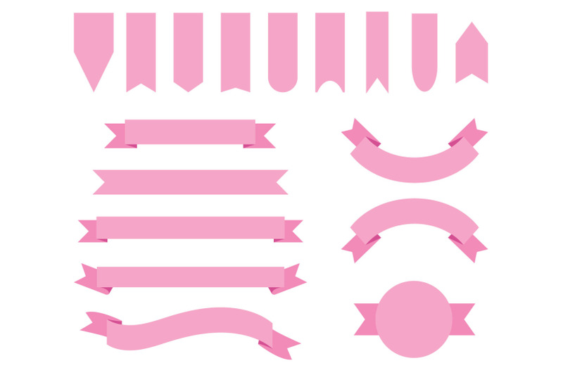 baby-pink-badge-amp-banner-clip-art-set