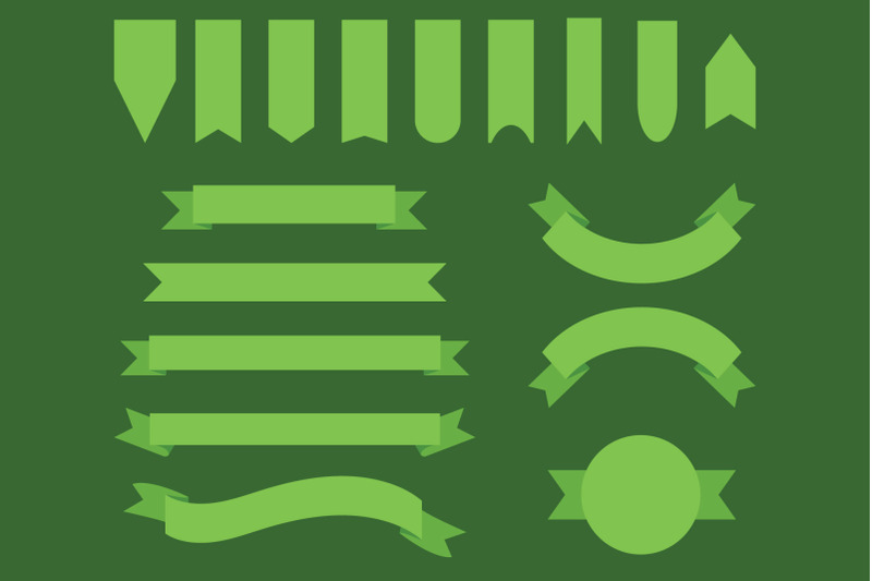 spring-green-badge-amp-banner-clip-art-set