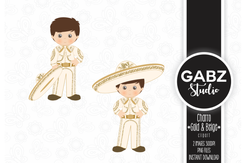 charro-gold-and-beige-clipart