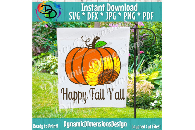 Download Sunflower svg, Pumpkin SVG, Sunflower pumpkin svg, Happy ...