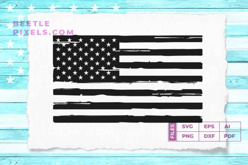 distress-american-flag-black