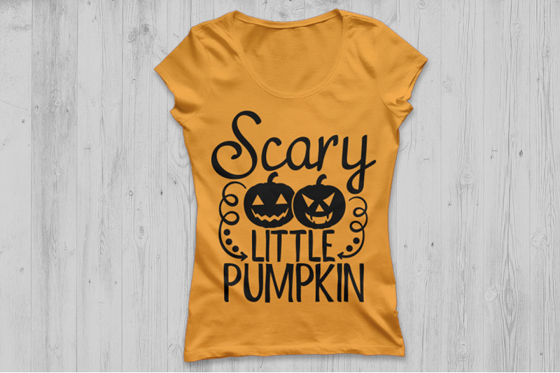 Scary Little Pumpkin Svg Halloween Svg Pumpkin Svg Spooky Svg By Cosmosfineart Thehungryjpeg Com