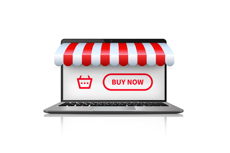 online-shopping-concept-realistic-open-laptop-buying-and-shopping-onl