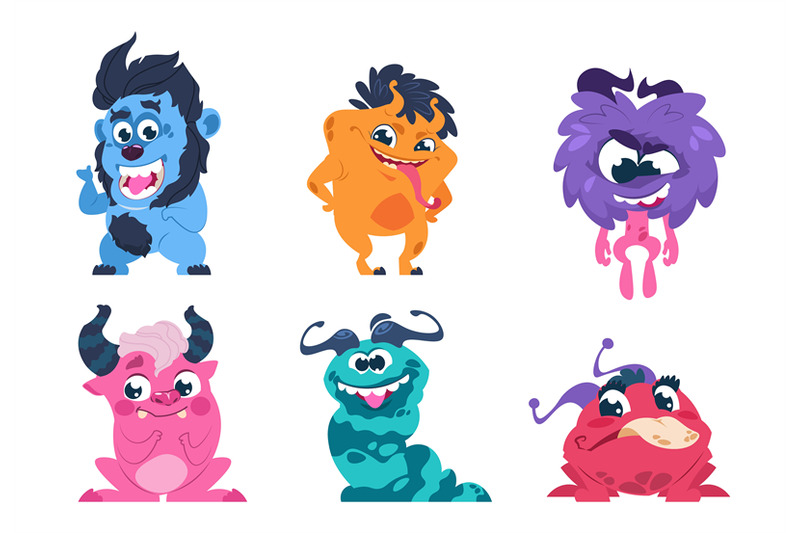 cartoon-monsters-funny-and-scary-trolls-ghosts-goblins-and-aliens-wit