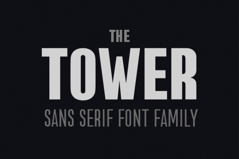 the-tower-sans-serif-font-family