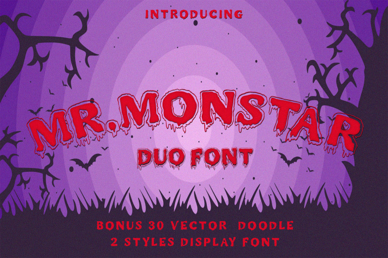 Mr Monstar Duo Font Extras By Juncreative Thehungryjpeg Com