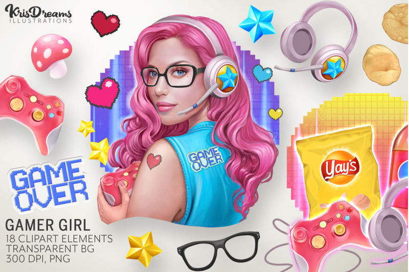 gamer-girl-clipart