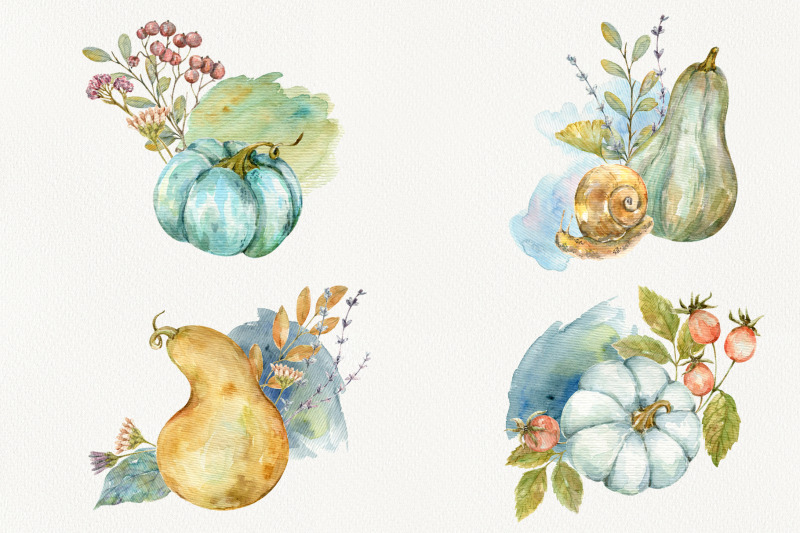 autumn-time-watercolor-collection