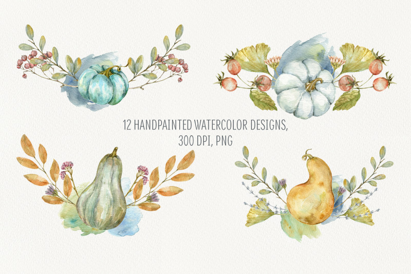 autumn-time-watercolor-collection