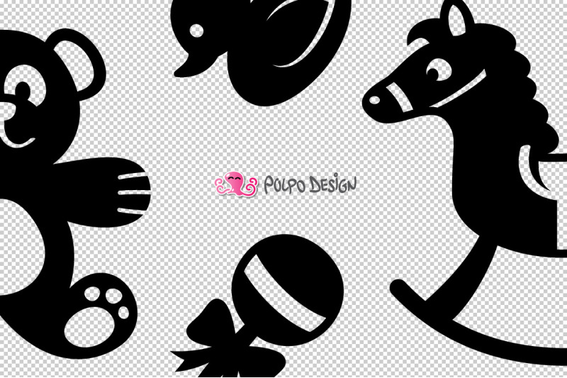 Baby SVG Bundle, Svg, Eps, Dxf, Jpg and Png. By Polpo Design