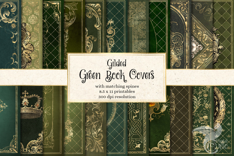 gilded-green-book-covers