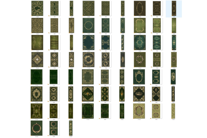 gilded-green-book-covers