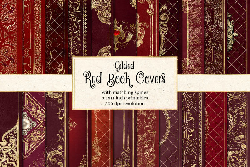 gilded-red-book-covers
