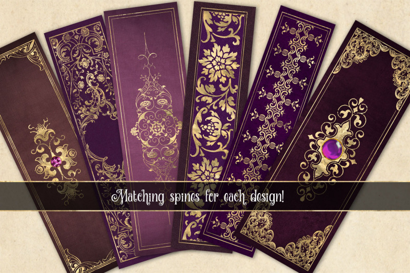 gilded-purple-book-covers