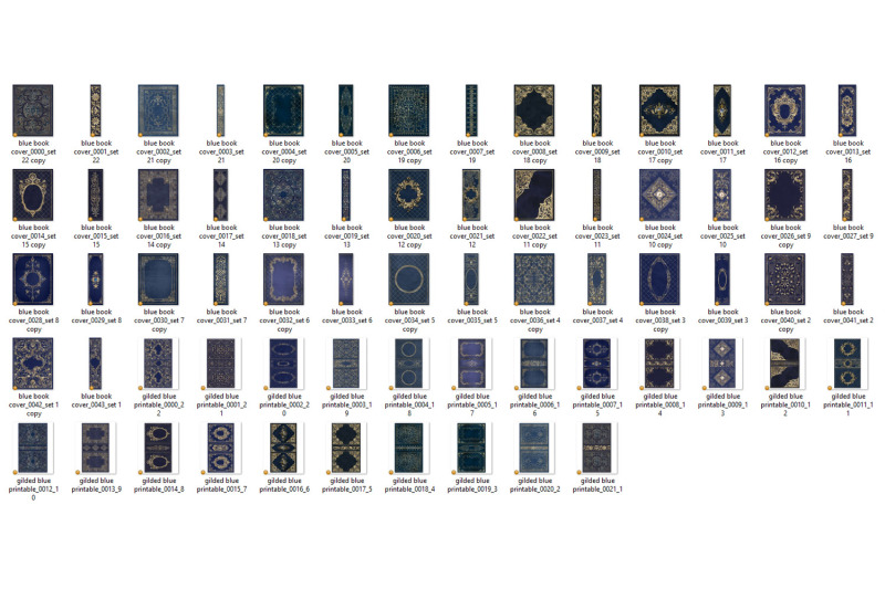 gilded-blue-book-covers