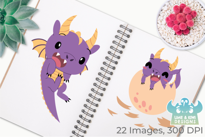 purple-dragons-clipart-instant-download-vector-art