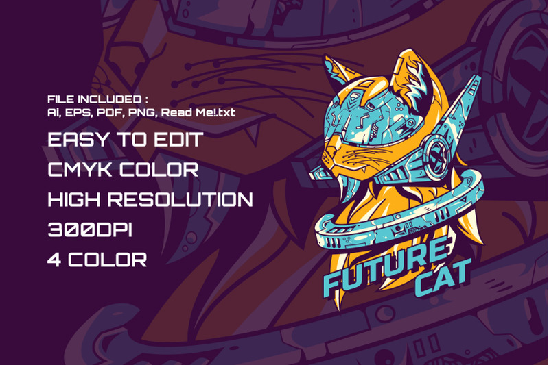future-cat-t-shirt-illustration