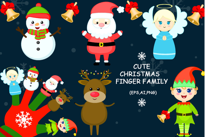 cute-christmas-finger-family