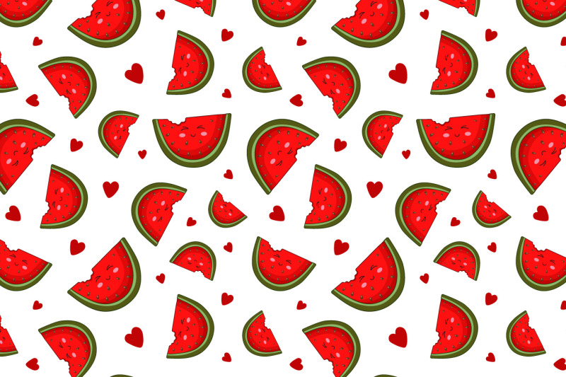 kawaii-watermelon-card