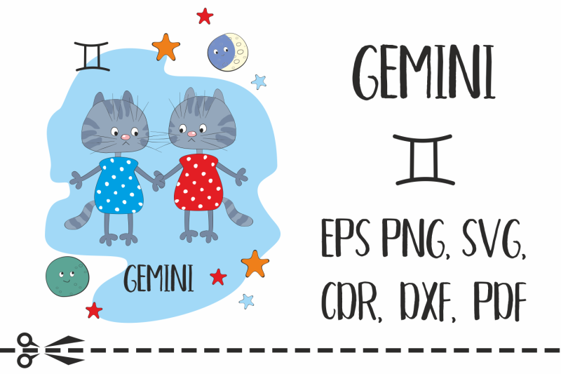 gemini-zodiac-sign-with-funny-cats