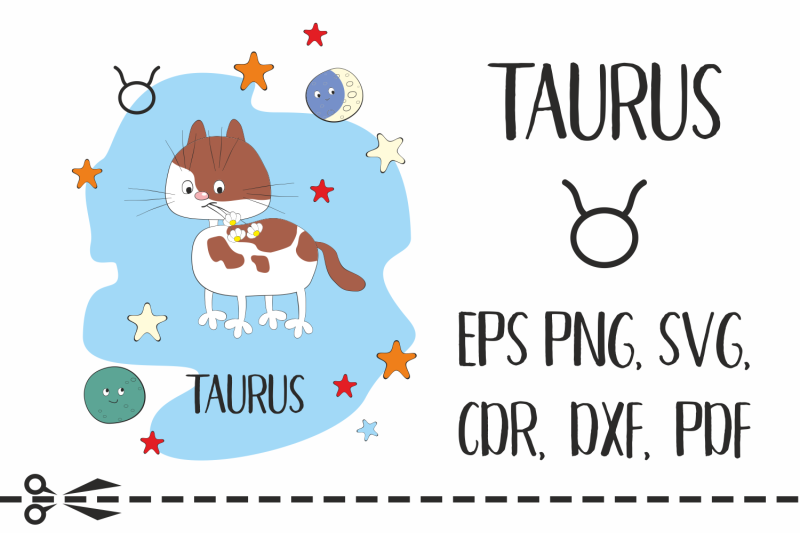taurus-zodiac-sign-with-funny-cat