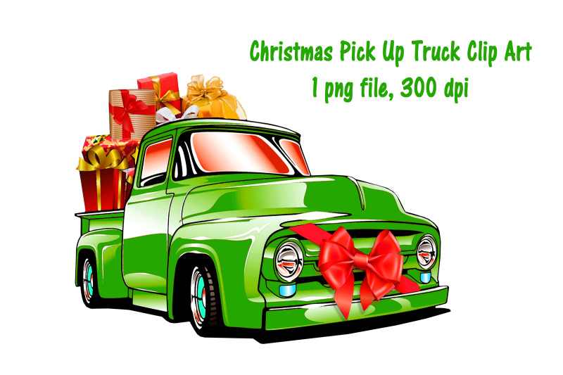 christmas-pick-up-truck-clip-art